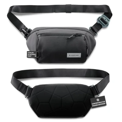 Afbeelding van HEIMPLANET Original Transit Line SLING POCKET XL Waterproof heuptas van hoogwaardig DYECOSHELL met aluminium sluiting Ondersteunt 1% For The Planet (Castlerock)