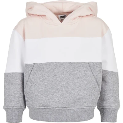 Afbeelding van Urban Classics Hoodie voor kinderen, Maat: 110/116, Lightrose/white/grey