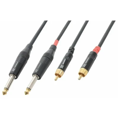 Afbeelding van PD Connex Kabel 2x 6.3 Mono RCA Male 1.5m