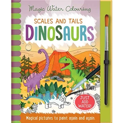 Afbeelding van Scales and Tales Dinosaurs, Mess Free Activity Book (Magic Water Colouring)