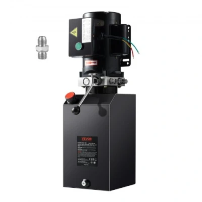 Afbeelding van VEVOR hydraulische pomp eenheid 220V 2200W enkelwerkende hydraulisch aggregaat 3,75 gal tank handpomp voor liften, vorkheftrucks enz.