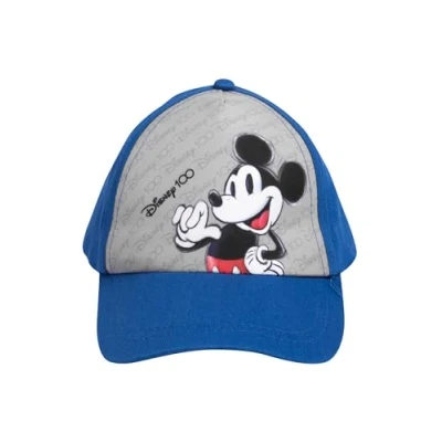 Afbeelding van Disney Mickey Mouse pet voor jongens kinderpet basecap baseballpet zonwering verstelbaar blauw/grijs, One size