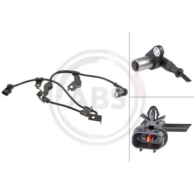 Afbeelding van A.B.S. 31902 ABS sensor Passieve 600 Zwart