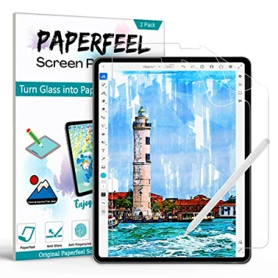Afbeelding van [2 stuks] Paperfeel Screen Protector voor iPad Pro 11 inch 2022 2018, Air 5th/4th generation 2022/2020 (10,9 inch), Mat Papier Folie Apple Pencil Schrijven, Anti Glare, Fingerprint