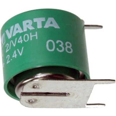 Afbeelding van Varta 2 / V40H NiMH oplaadbare knoopcel met 3 printcontacten