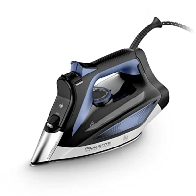 Afbeelding van Rowenta Everlast Anti kalk stoomstrijkijzer, 2700 W, kalkverzamelaar en antikalkfunctie, stoomstoot van 220 g/min, constante 45 microsteamzool, druppelvrij laserprofiel, blauw