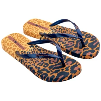 Afbeelding van Ipanema Dames Animal Print VI FEM Flipflop, Yellow/Pearly Blue, 39 EU, Yellow Pearly EU
