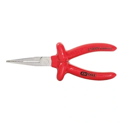 Afbeelding van KS Tools, Tang, 1000V Langbeck platte neustang, 160mm (160 mm)