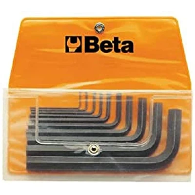 Afbeelding van Beta 10 delige set haakse inbussleutels gebruneerd (art. 96N) in etui 96N/B10 000960650