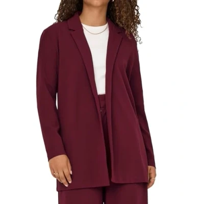 Afbeelding van JDY Geggo LS Halflange jas, Dames, Maat: Large, Cabernet
