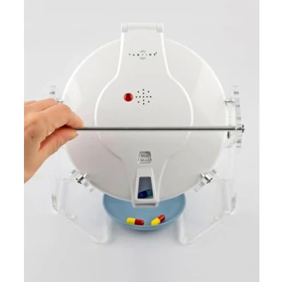 Afbeelding van TabTime Automatische Pillendispenser kipper Maakt het gemakkelijk om uw medicatie te doseren apart verkocht (blauw)