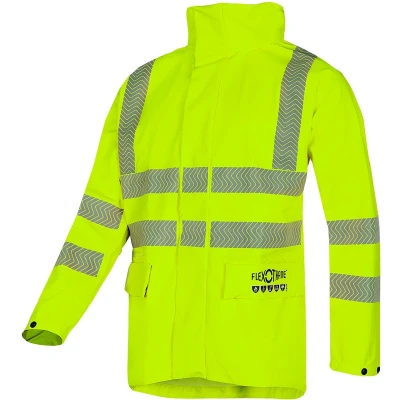 Afbeelding van SIOEN WILKIE 3744 vlamvertragende en antistatische signalisatie regenparka (fluo geel) 3740A2FF5FY1M