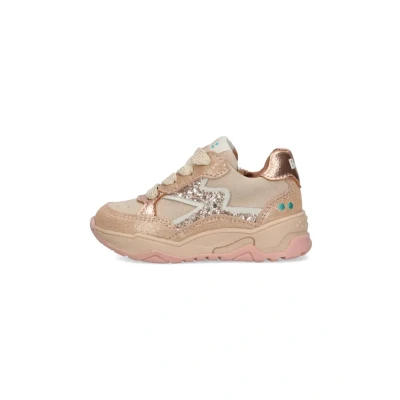 Afbeelding van BunniesJR 225876 974 Meisjes Lage Sneakers Roze Leer Veters