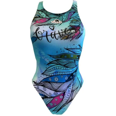 Afbeelding van Turbo Brave Zwempak Blauw 4XL Vrouw