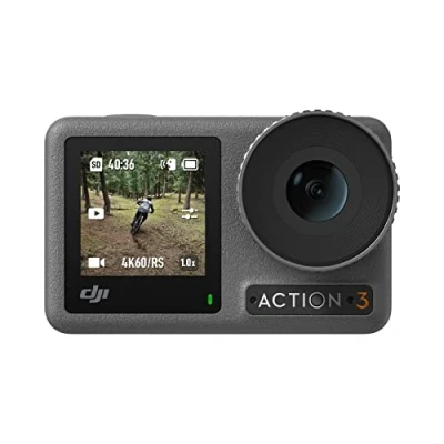 Afbeelding van DJI Osmo Action 3 Standard Combo 4K HDR Actiecamera voor buiten met 4K/120 fps en superbreed gezichtsveld, 10 bits Kleurdiepte, Waterdicht, Koelbestendig duurzaam, Vlogcamera YouTube
