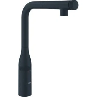 Afbeelding van Grohe essence smartcontrol keukenmengkraan met l uitloop uittrekbare mousseur kleur phantom black 31928kf0