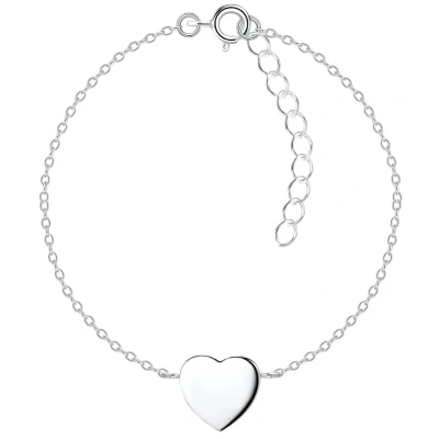 Afbeelding van JoyS Zilveren hartje armband gepolijst 15 cm + 3 extension voor kinderen t19