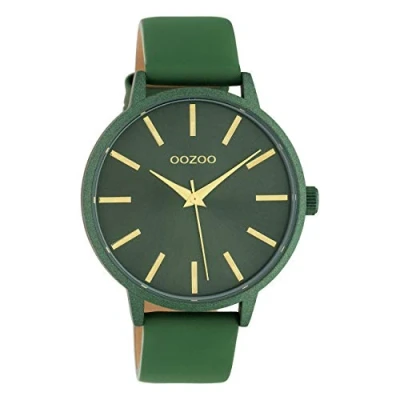 Afbeelding van Oozoo Timepieces Mineralglas Horloge, Dames, Maat: One Size, Grün