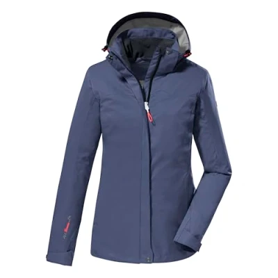 Afbeelding van killtec dames Functionele jas/buitenjas met afritsbare capuchon KOS 133 WMN JCKT, denim, 46, 38383 000