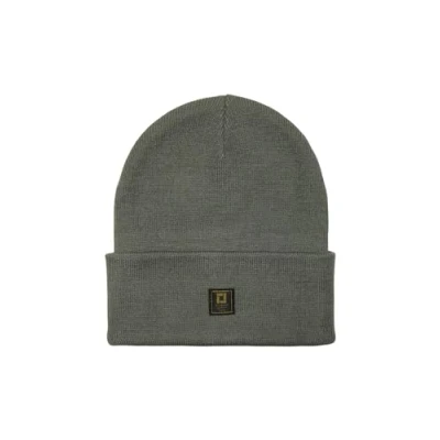 Afbeelding van ONLY &amp; SONS Heren Onsisaac Flat Knit Logo Beanie Gebreide Muts, Castor Gray, Eén maat