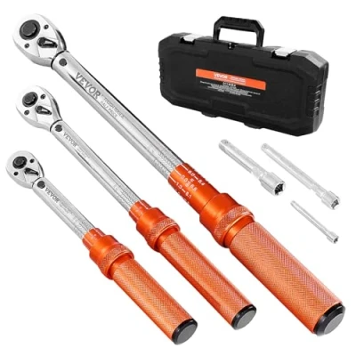 Afbeelding van VEVOR Click Momentsleutelset 3 delige Dual Range Weegschaal 72 Tanden