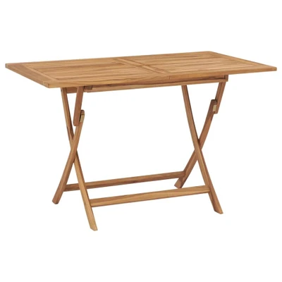Afbeelding van Tuintafel inklapbaar 120x70x75 cm massief teakhout
