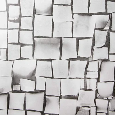 Afbeelding van Venilia Mozaïek Grey Plakfolie, steenlook, grijs, 67,5 cm x 1,5 m, dikte 95 μ, zelfklevende meubelfolie, decoratiefolie, behang, keukenfolie, zonder ftalaten, made in EU