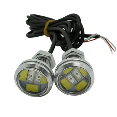 Afbeelding van TABEN 2x 7.5 W LED Eagle Eye Light 23mm Dual Kleur Wit/Amber Switchback 5630 6SMD Auto Motor DRL Mistlamp Motorfiets Dagrijverlichting Staart Backup Licht 12 V