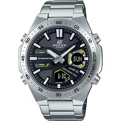 Afbeelding van Casio EFV C110D 1A3VEF Edifice Bluetooth horloge inStock Zilverkleur