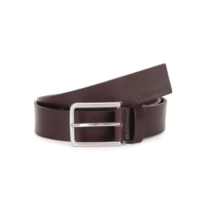 Afbeelding van Calvin Klein Warmth Oiled Grain Riem, Heren, Maat: 105, Dark brown