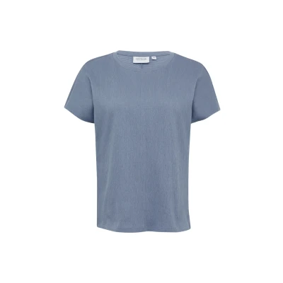 Afbeelding van comma casual identity top lichtblauw