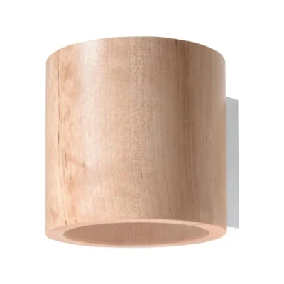 Afbeelding van Sollux wandlamp Orbis 1 lichts 12 x10 cm bruin