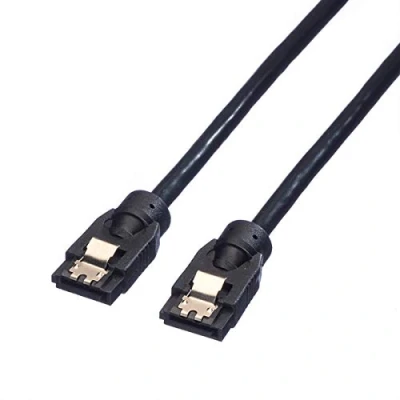 Afbeelding van ROLINE Interne SATA 6.0 Gbit/s HDD kabel met klikvergrendeling, 0,5 m