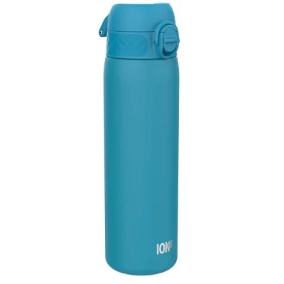 Afbeelding van ION8 Vacuüm Geïsoleerde Stalen Waterfles, 500 ml/18 oz, Lekvrij, Makkelijk te Openen, Veilige Vergrendeling, Vaatwasserbestendig, Past in Bekerhouders, Draaghendel, Krasbestendig, Blauw Drinkfles