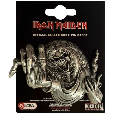 Afbeelding van Iron Maiden Number Of The Beast Eddie Pin Zilverkleurig