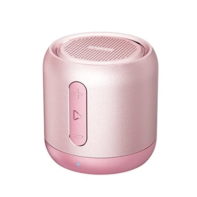 Afbeelding van ​Anker Soundcore mini bluetooth luidspreker, compacte luidspreker met 15 uur speeltijd, fantastisch geluid, bereik van 20 meter, FM radio en intensieve bas, Roze