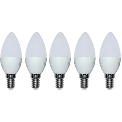 Afbeelding van 6 stuks LED lamp kaars E14 3,5 W Watt 250 lumen warm wit gloeilamp