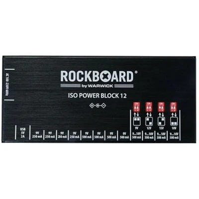 Afbeelding van RockBoard ISO Power Block V12 IEC multi voeding voor effectpedalen