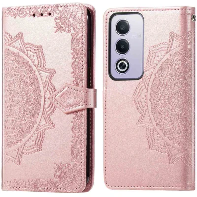 Afbeelding van Oppo A40M Hoesje Kunstleder imoshion Bookcase Rosé goud Telefoonhoesje