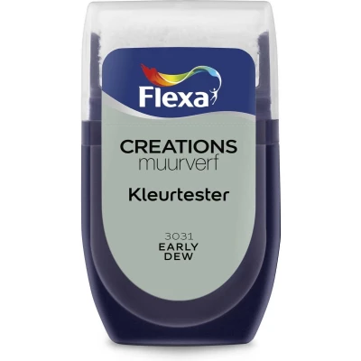 Afbeelding van flexa creations muurverf tester 3031 early dew 30 ml