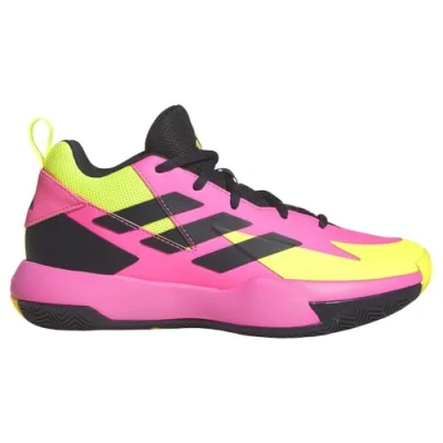 Afbeelding van adidas Performance Cross EM UP Select Unisex Basketbalschoenen voor kinderen, Maat: 38, Lucid pink/aurora black/lucid lemon Textiel/ synthetisch