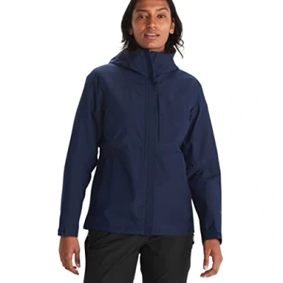 Afbeelding van Marmot Wm&#039;s Minimalist GORE TEX Jacket, Waterdicht regenjack, ademende regenjas met capuchon, licht hardshell windjack voor wandel en fietstochten, Dames, Arctic Navy, XS