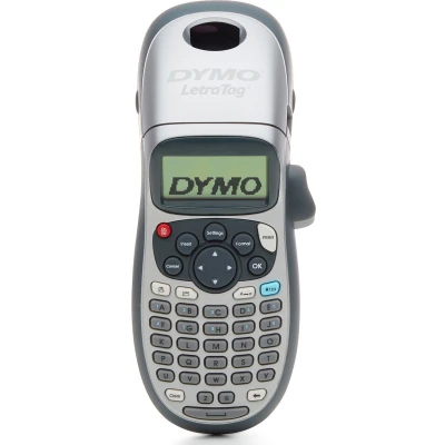Afbeelding van DYMO LetraTag LT 100H Labelprinter Labelmaker met ABC toetsenbord voor thuis en op kantoor Zilver