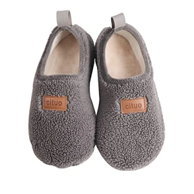 Afbeelding van AUXDIQ Winter Pantoffels Vrouwen Mannen Slipvaste Lichtgewicht Warme voor Binnen en Buiten, Grijs, 42/43 EU