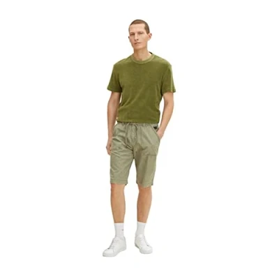Afbeelding van TOM TAILOR Uomini bermuda shorts 1030024, 10905 Tree Moss Green, 36