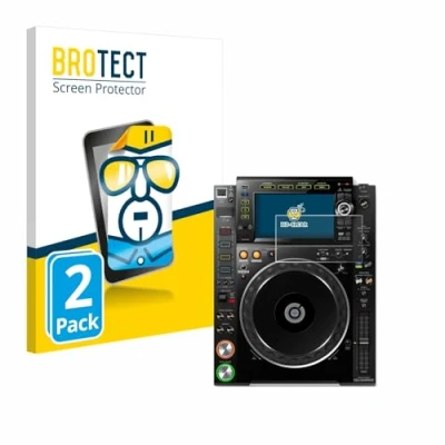 Afbeelding van BROTECT Screenprotector voor Pioneer CDJ 2000NXS2 (Jog) Folie Beschermfolie transparant (2 Stuks)