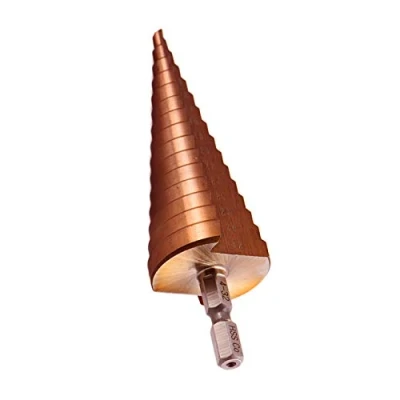 Afbeelding van Mengshen HSS Trappenboor 4 32 mm, M35 kobaltboorset, zeskantige schacht, rechte sleuf, pagodeboorgat, ruimer, boren, verzonken snijden vergroten, roestvrij staal, afschrikken, stalen plaat