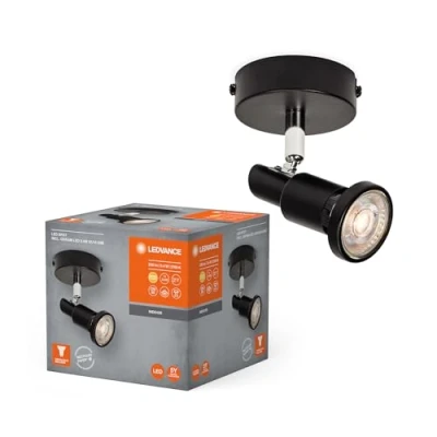Afbeelding van LEDVANCE LED plafondspot GU10, 1 lamp, zwart