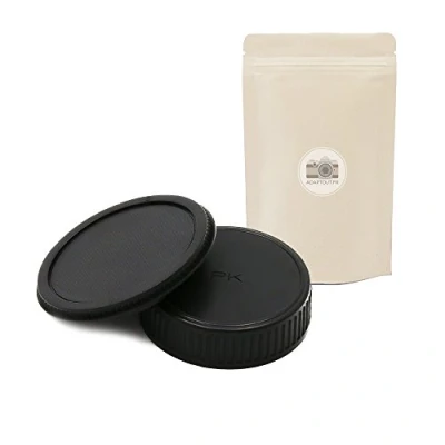 Afbeelding van PK BO Behuizingsdop + achterstop voor lens PENTAX K mount compatibel met alle mounts ADAPTOUT Frans merk