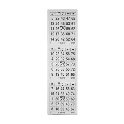 Afbeelding van Ameisenkeks® Bingoticket Block, 300 tickets systeem 25 van 75, nr. 1, wit